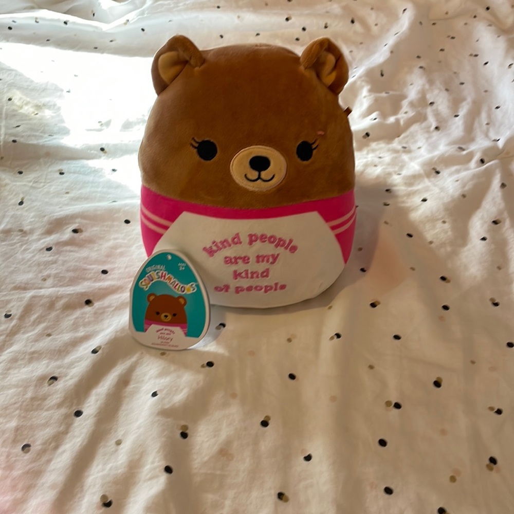 Squishmallow/“ kind people are my kind of people” “Hilary” good condition